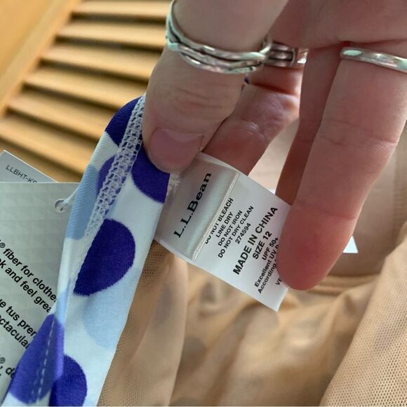 NWT L.L. Bean One Piece Swimsuit size 12 - Picture 4 of 6